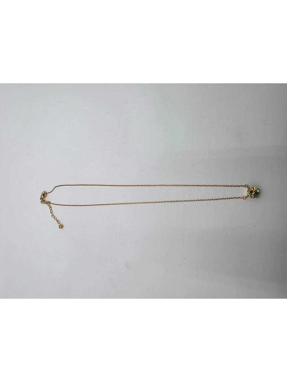 Jewlpire Gold Chain Necklace with peridot Gemstone Pendant